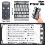128‑in‑1 Magnetic Precision Screwdriver Set Multifunctional - Image 2
